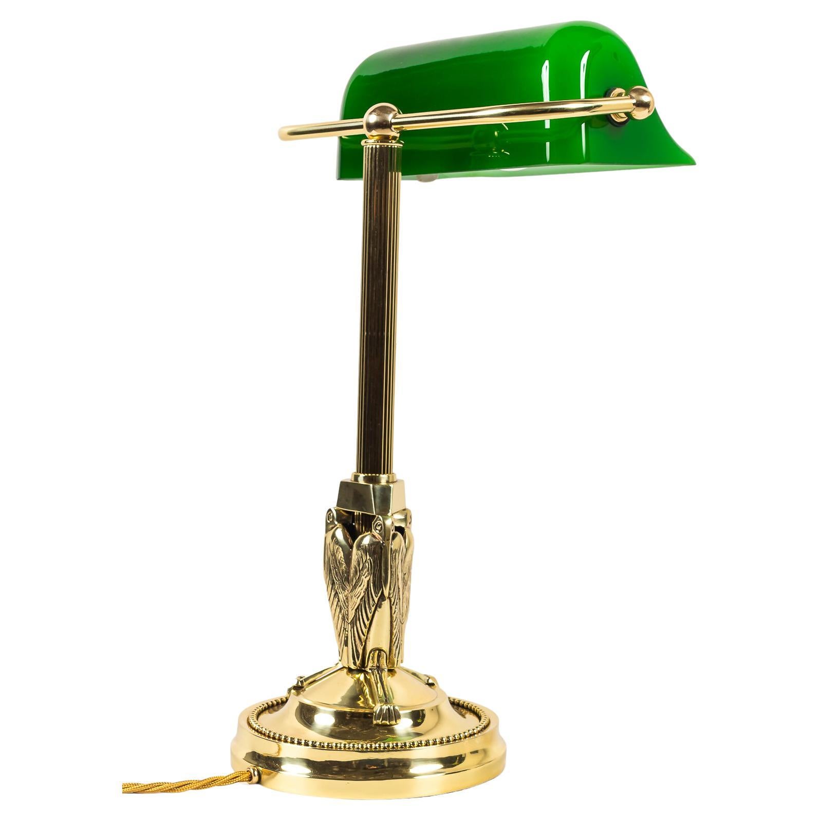 Art Deco Banker Table Lamp Vienna Around 1920s