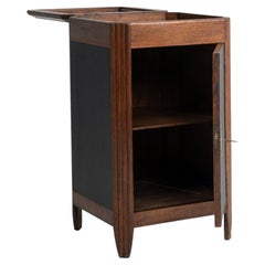 Art Deco Bar Cabinet, Dark Mahogany, French Design, 1920s Vintage