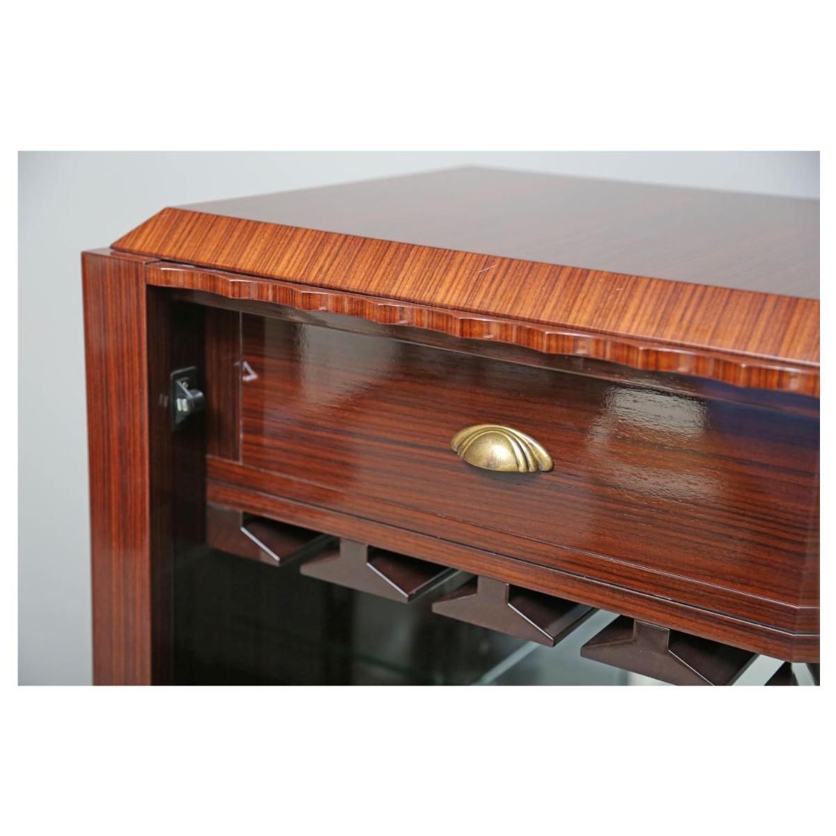 Art Deco Bar Cabinet Designed by Serge De Troyer In Good Condition For Sale In North Bay Village, FL