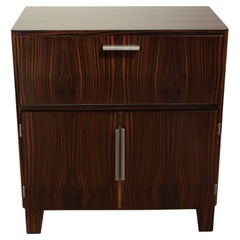 Art Deco Bar Cabinet, Macassar Veneer, France, circa 1930