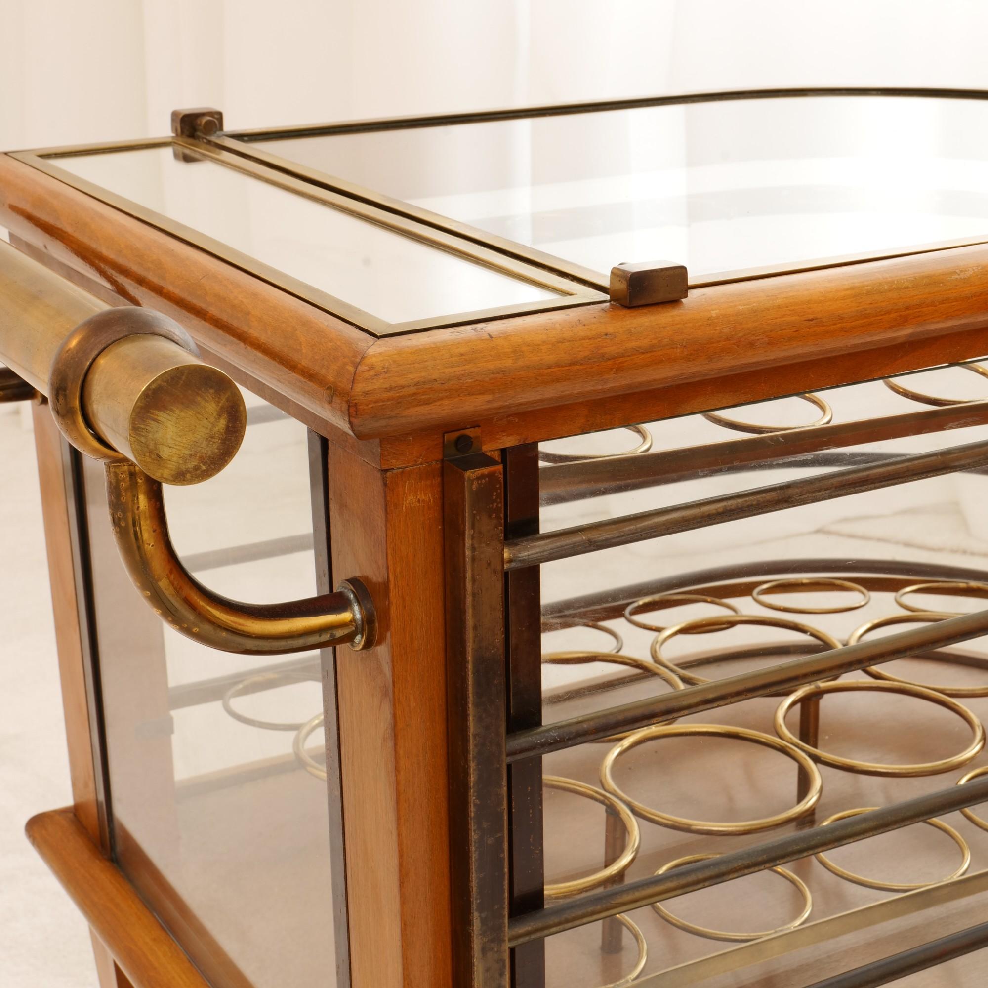Art Deco bar cart by Louis Sognot For Sale 2