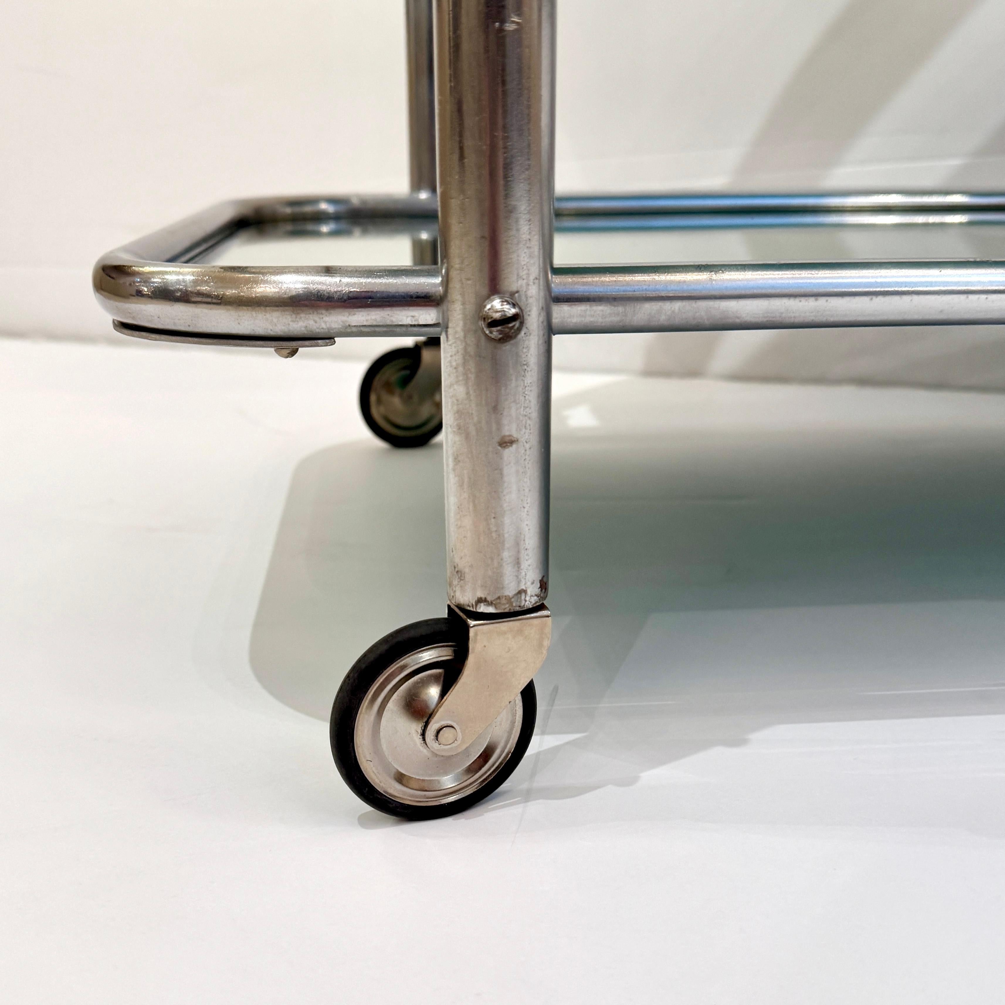 Chariot de bar Art Déco conçu par Robert Mallet-Stevens, France en vente 4