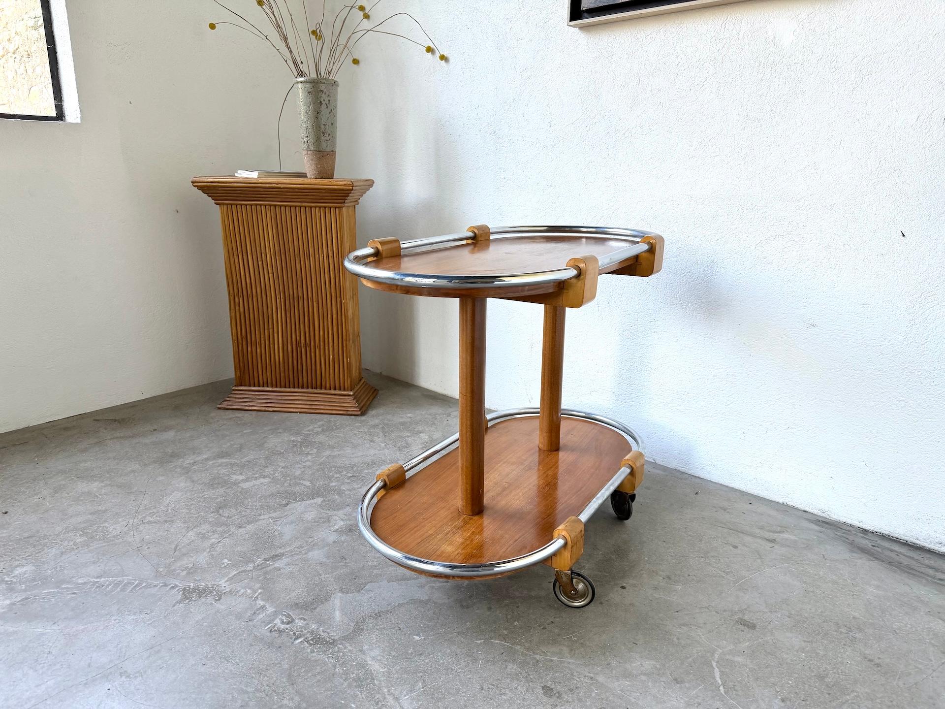 Chariot de bar Art déco des années 1930-40 en vente 5