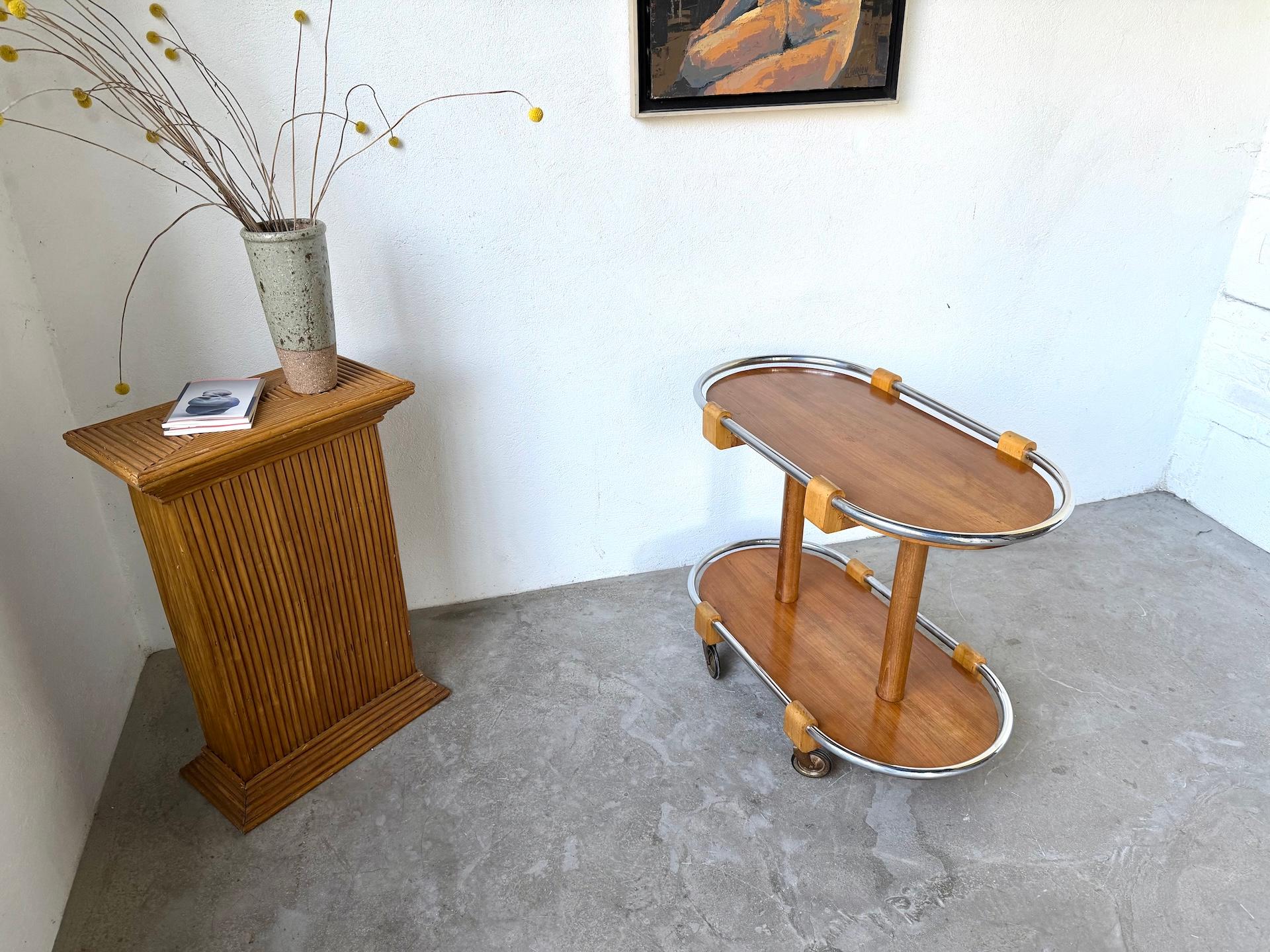 Chariot de bar Art déco des années 1930-40 en vente 8