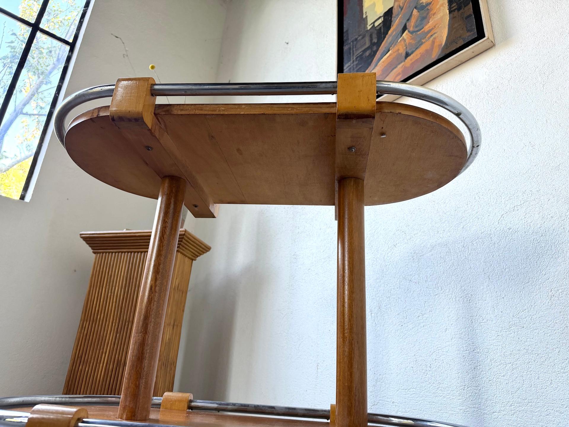 Chariot de bar Art déco des années 1930-40 en vente 9