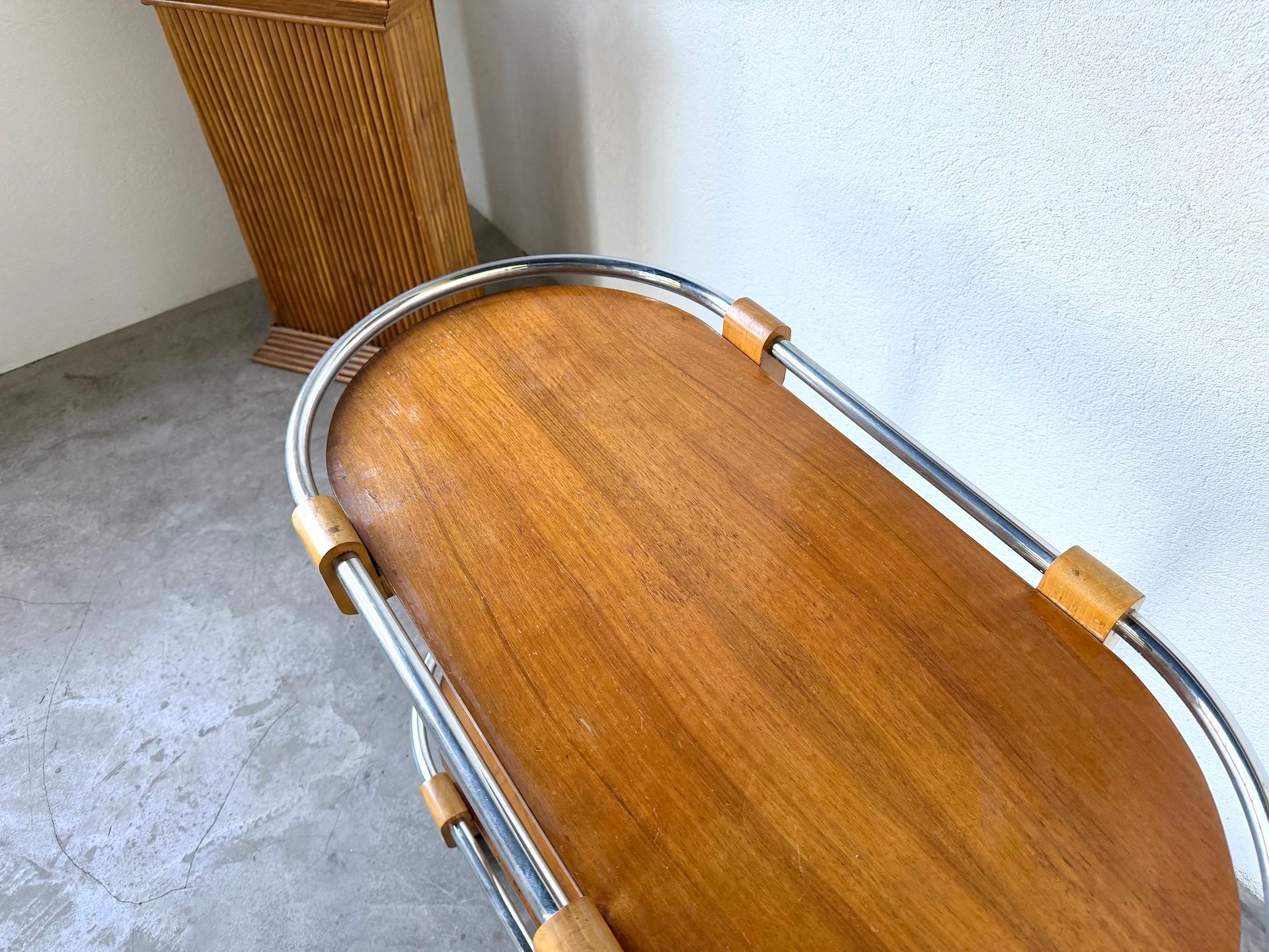 Chariot de bar Art déco des années 1930-40 en vente 3