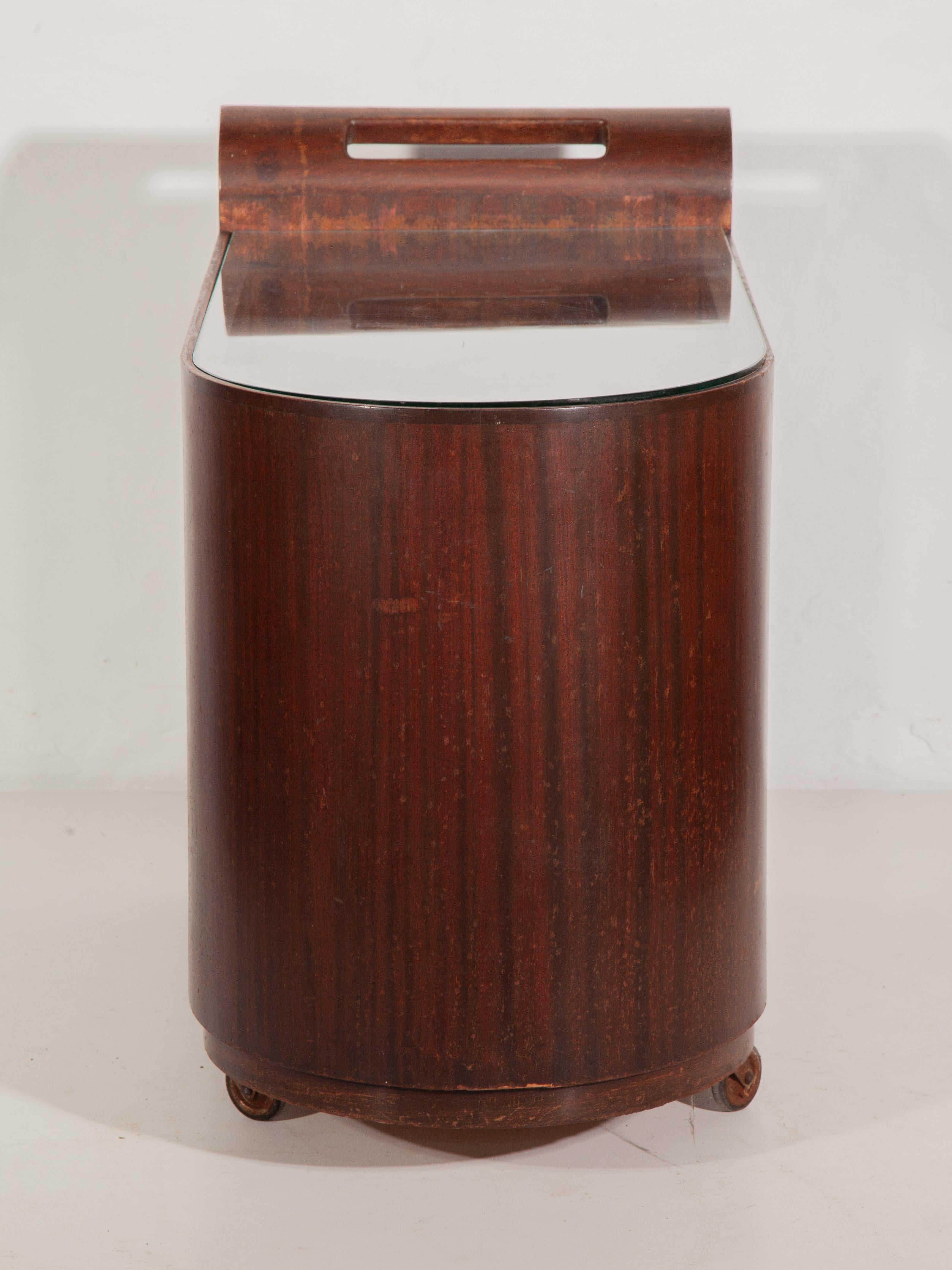 Métal Chariot de bar Art déco, chariot conçu par Pander et Zn, années 1920 en vente