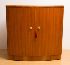 Art Deco Bar in a Golden Walnut