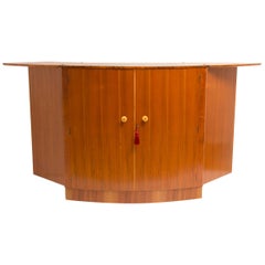 Art Deco Bar in a Golden Walnut