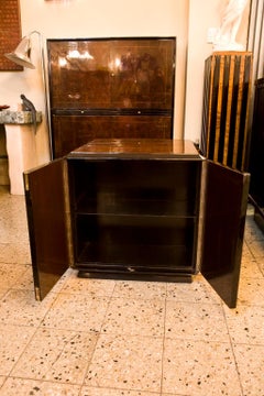 Art Deco Bar in Wood , door of the 2 opposite sides, 1920, French