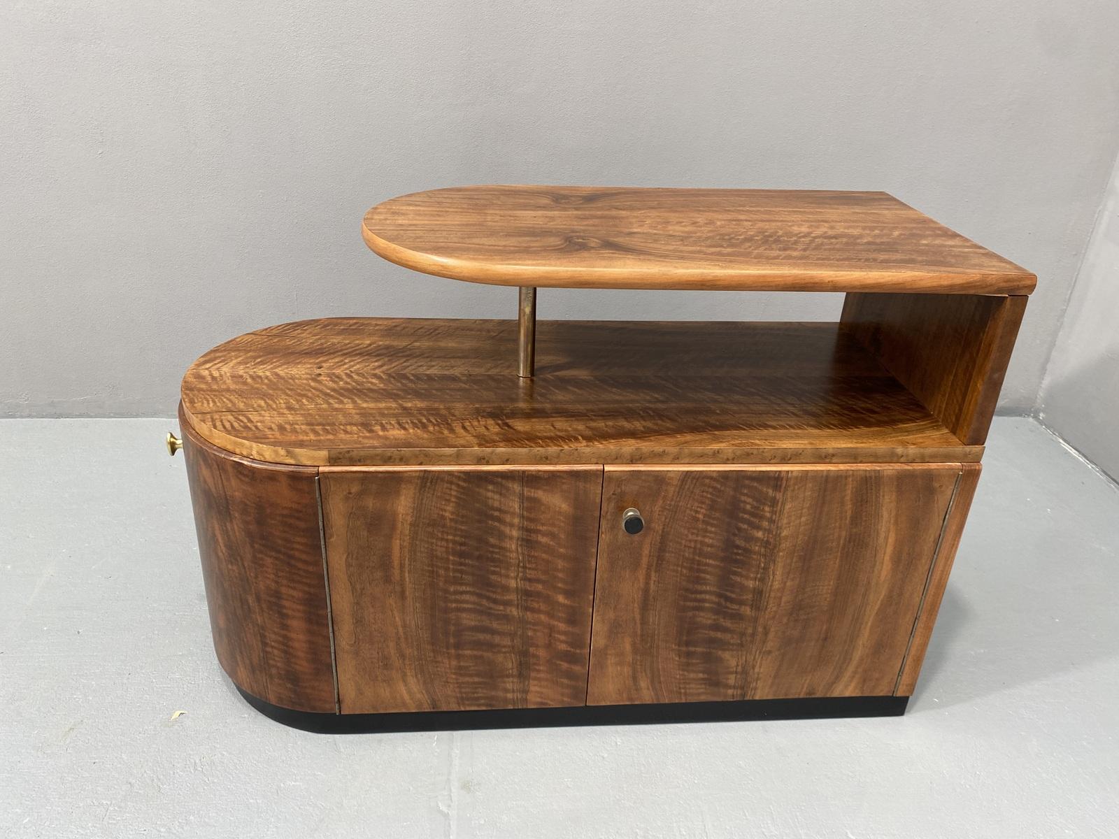 Tchèque Bar ou buffet ART DECO, années 1930, Tchécoslovaquie