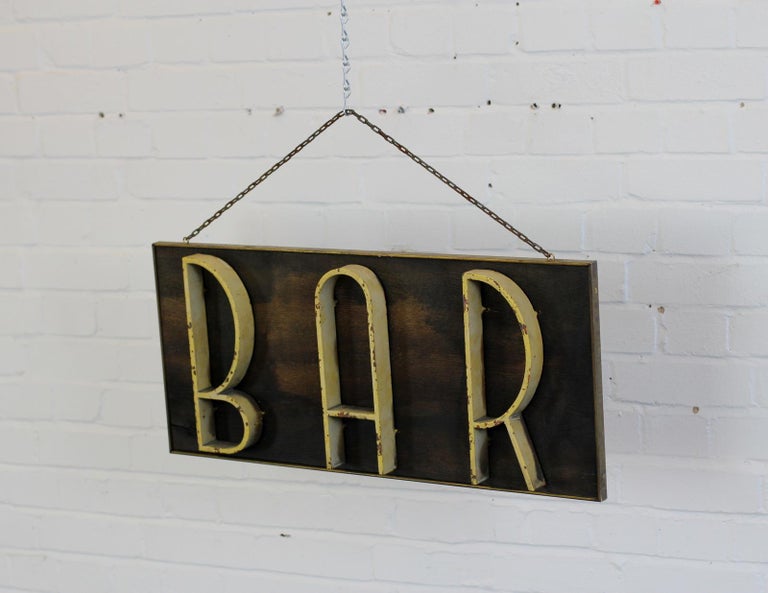 Art Deco Bar Sign, circa 1920s at 1stDibs