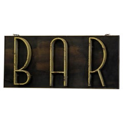 Art Deco Bar Sign, circa 1920s