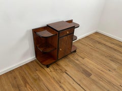 Art Deco bar with Caucasian walnut and black piano lacquer from Germany 1930