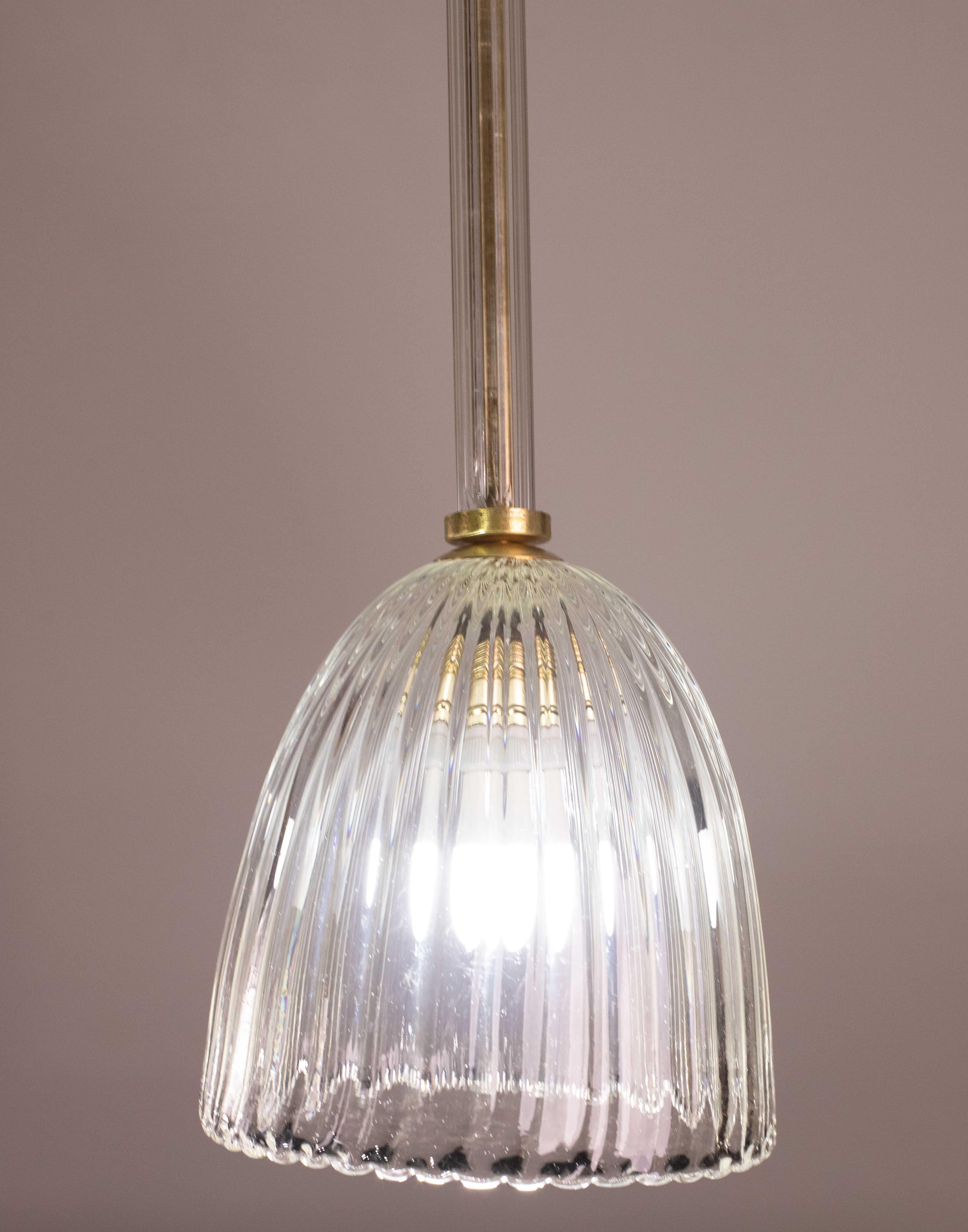 Art Decò Barovier e Toso Pendant Light, 1950 For Sale 4