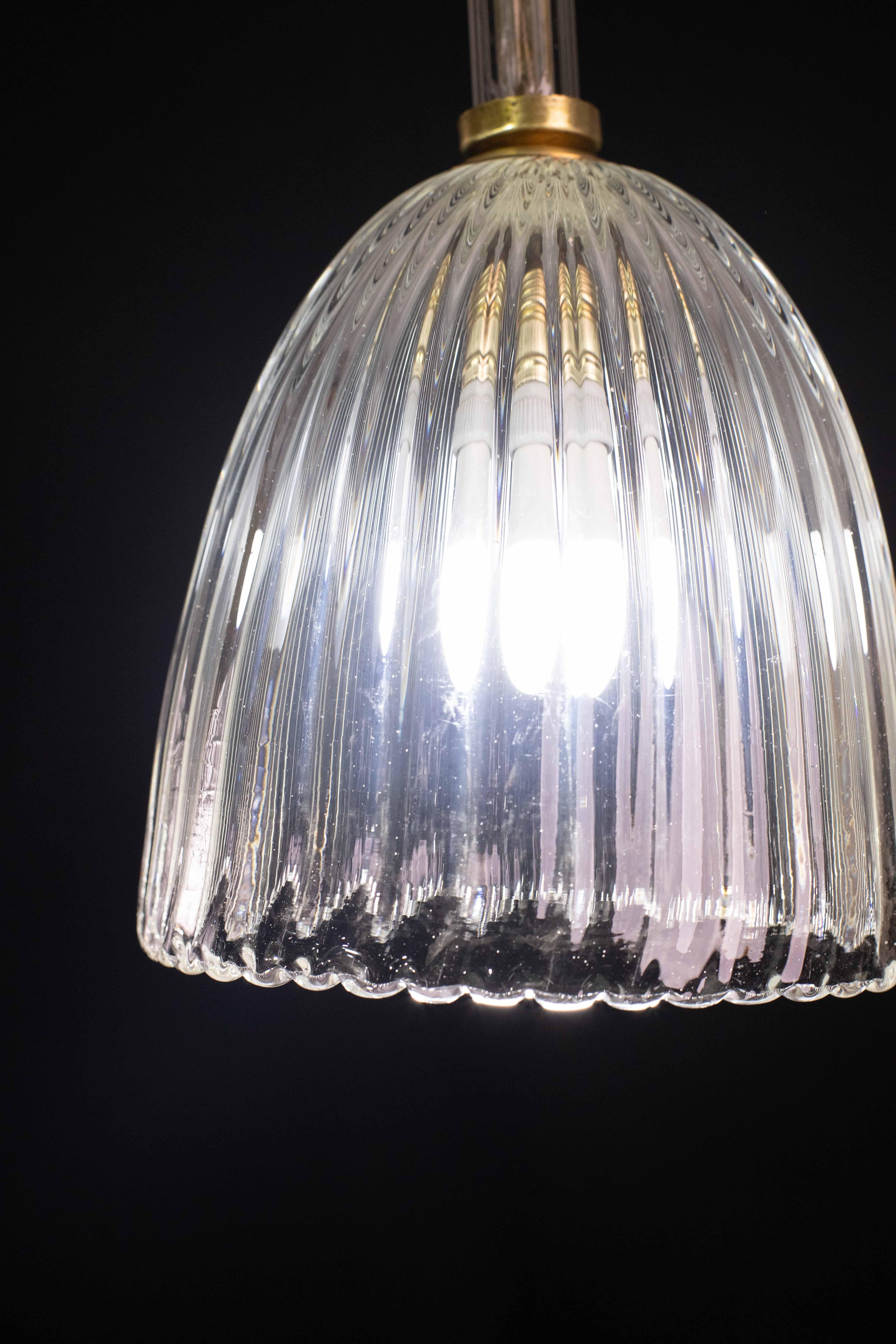Art Decò Barovier e Toso Pendant Light, 1950 For Sale 1