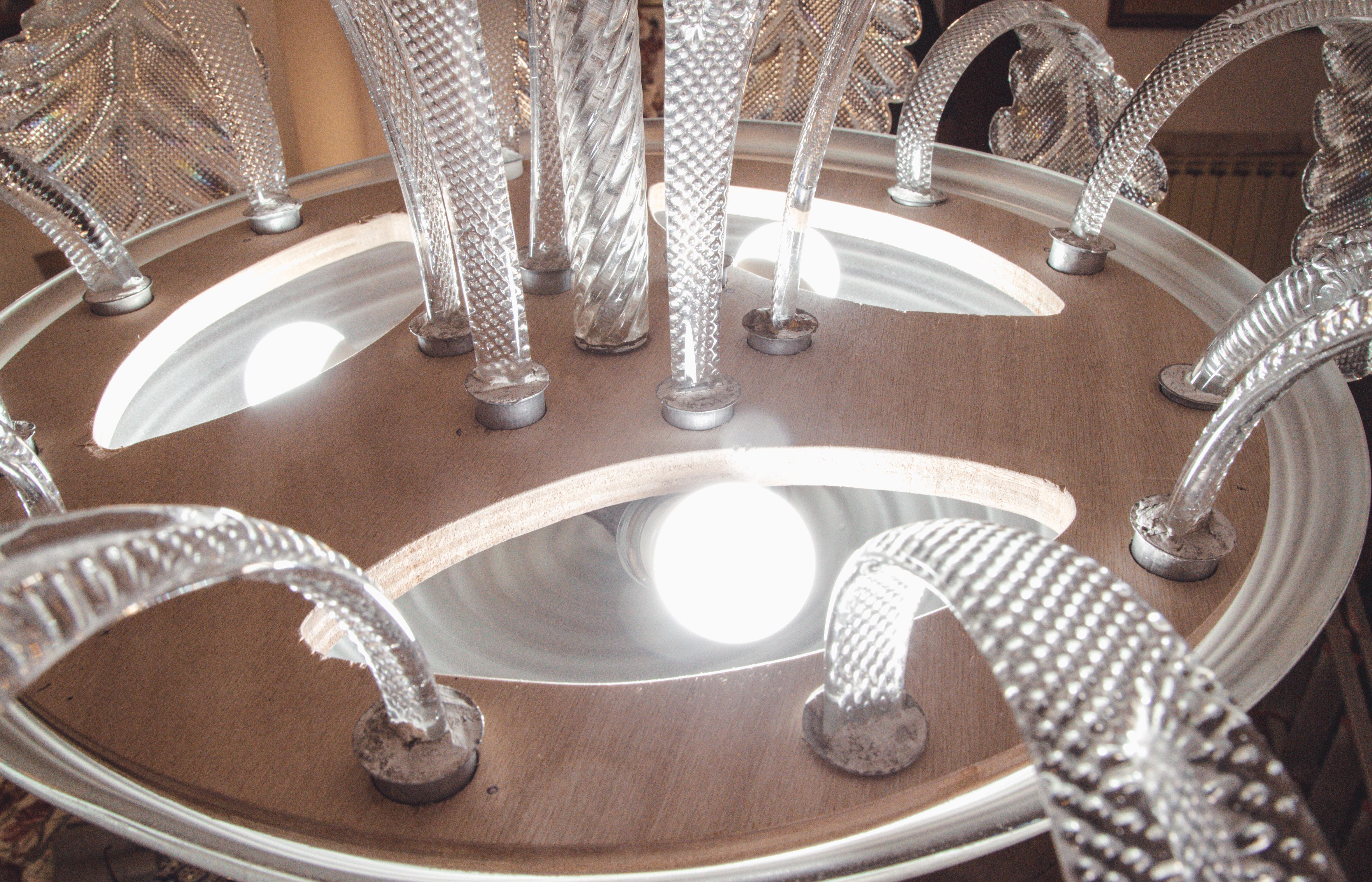 Art Decò, Barovier & Toso Chandelier, the King, Murano Glass, 1950s 5