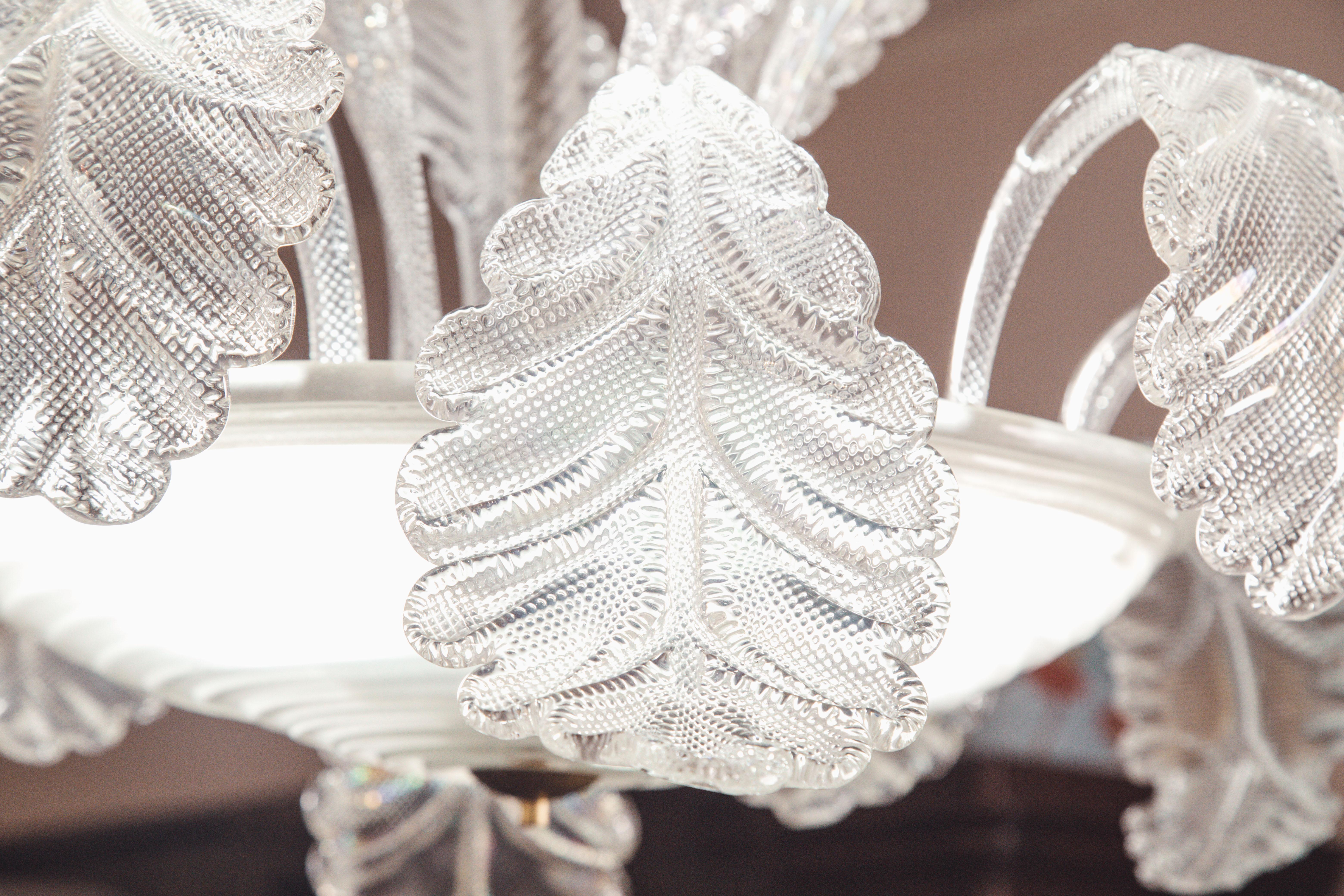 Art Decò, Barovier & Toso Chandelier, the King, Murano Glass, 1950s 9