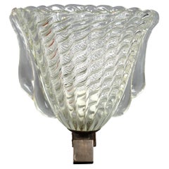 Art Deco Barovier & Toso Wall Appliqué Sconce Murano Glass Italy C.1930