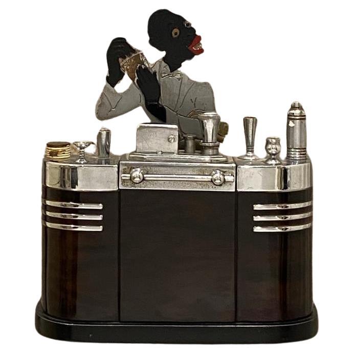 Art Deco Bartender Touch Tip Ronson Cigarette Lighter Circa 1930's 9