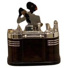 Used Art Deco Bartender Touch Tip Ronson Cigarette Lighter Circa 1930's