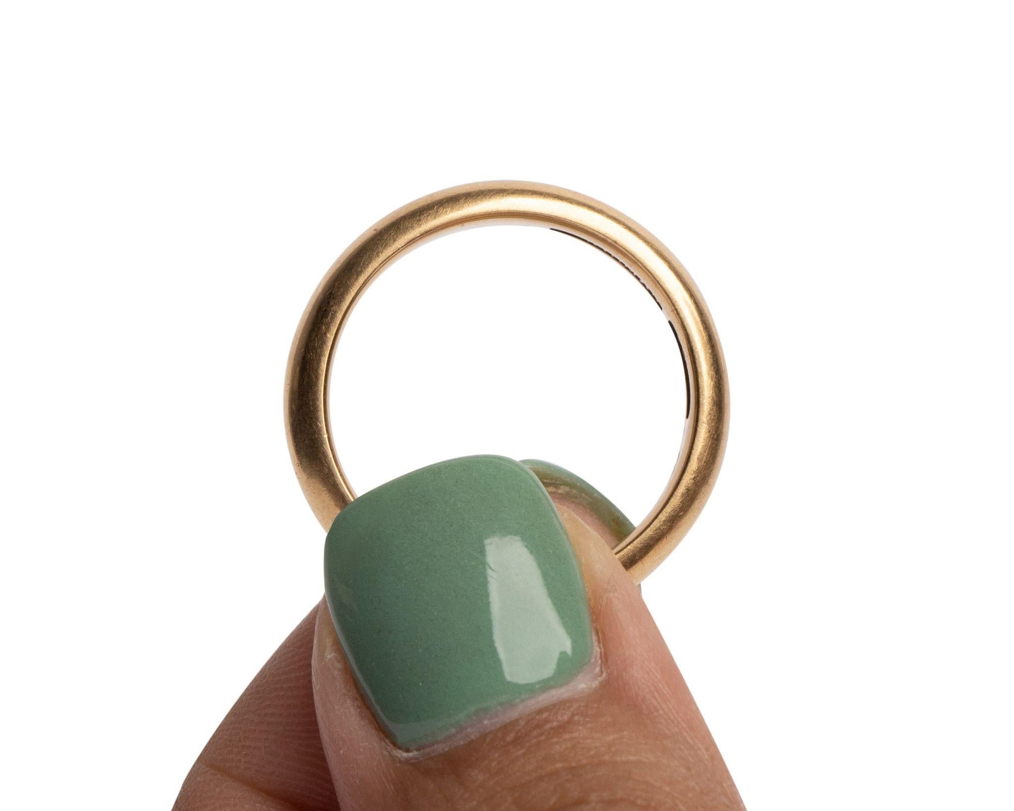 18 bkt on gold ring