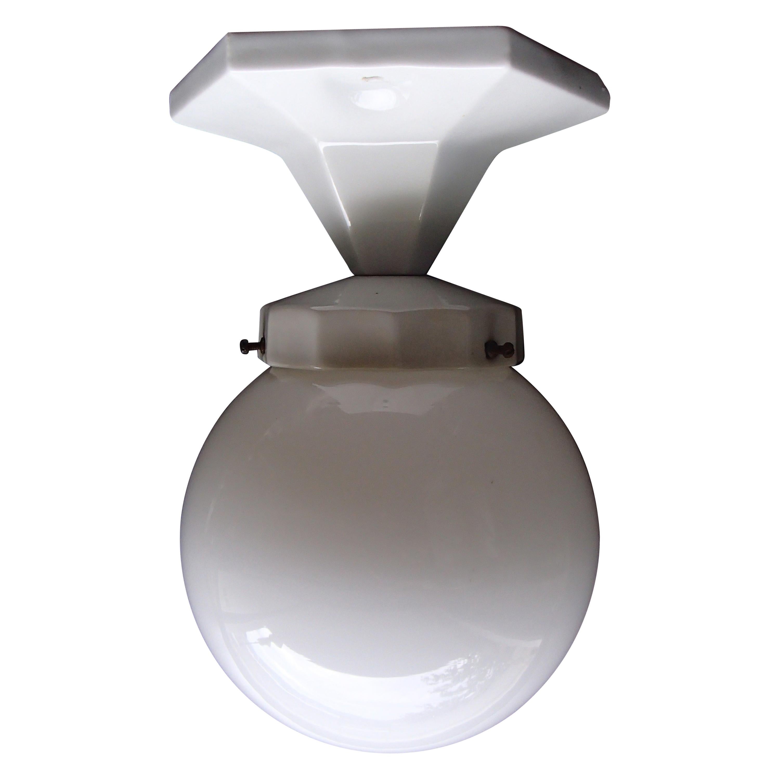 Art Deco Bathroom Porcelaine Ceiling Lamp