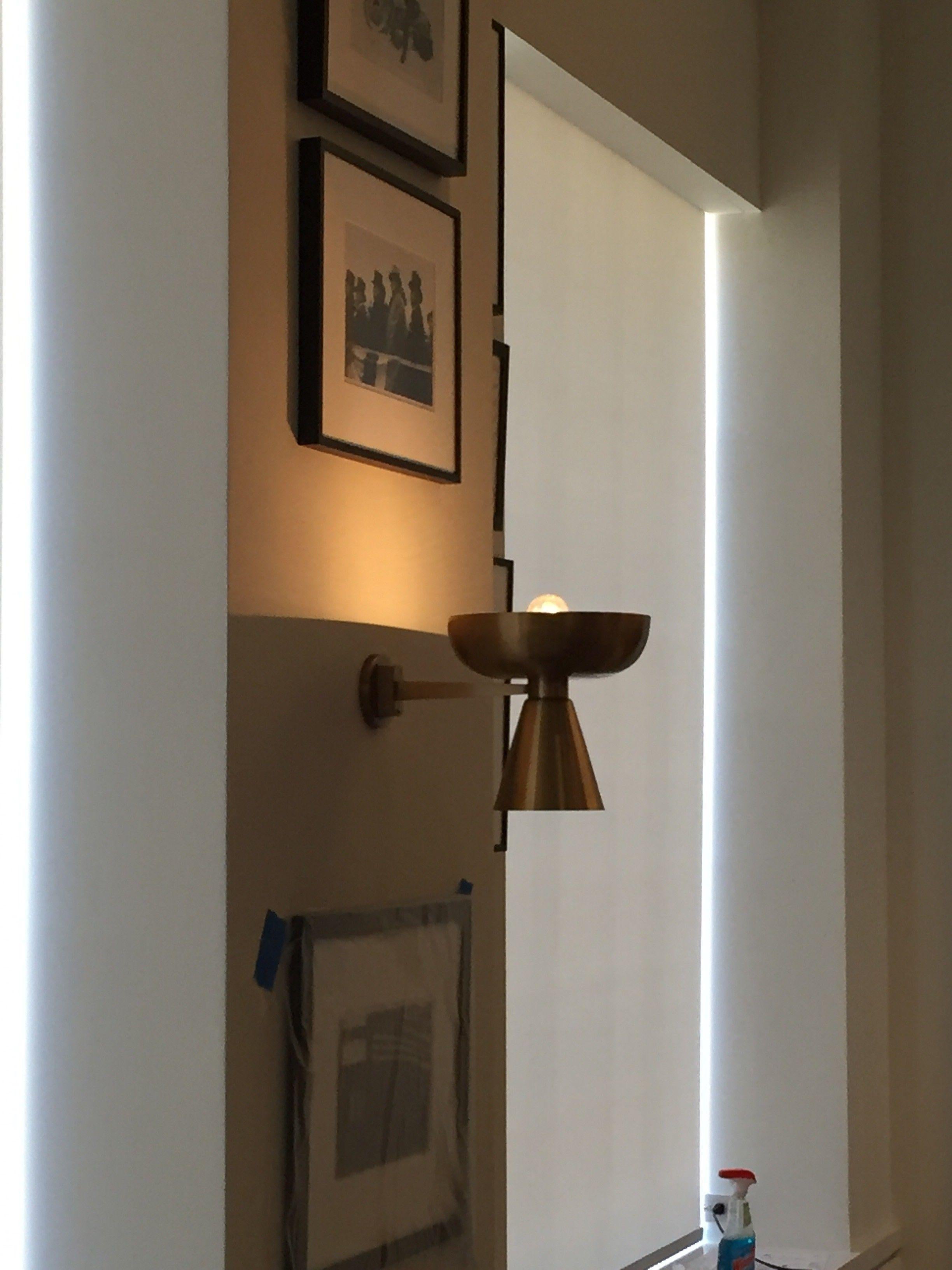 Art Decó Bauhaus Lámpara de pared de latón de Woka Lamps Viena, Edición en venta 3
