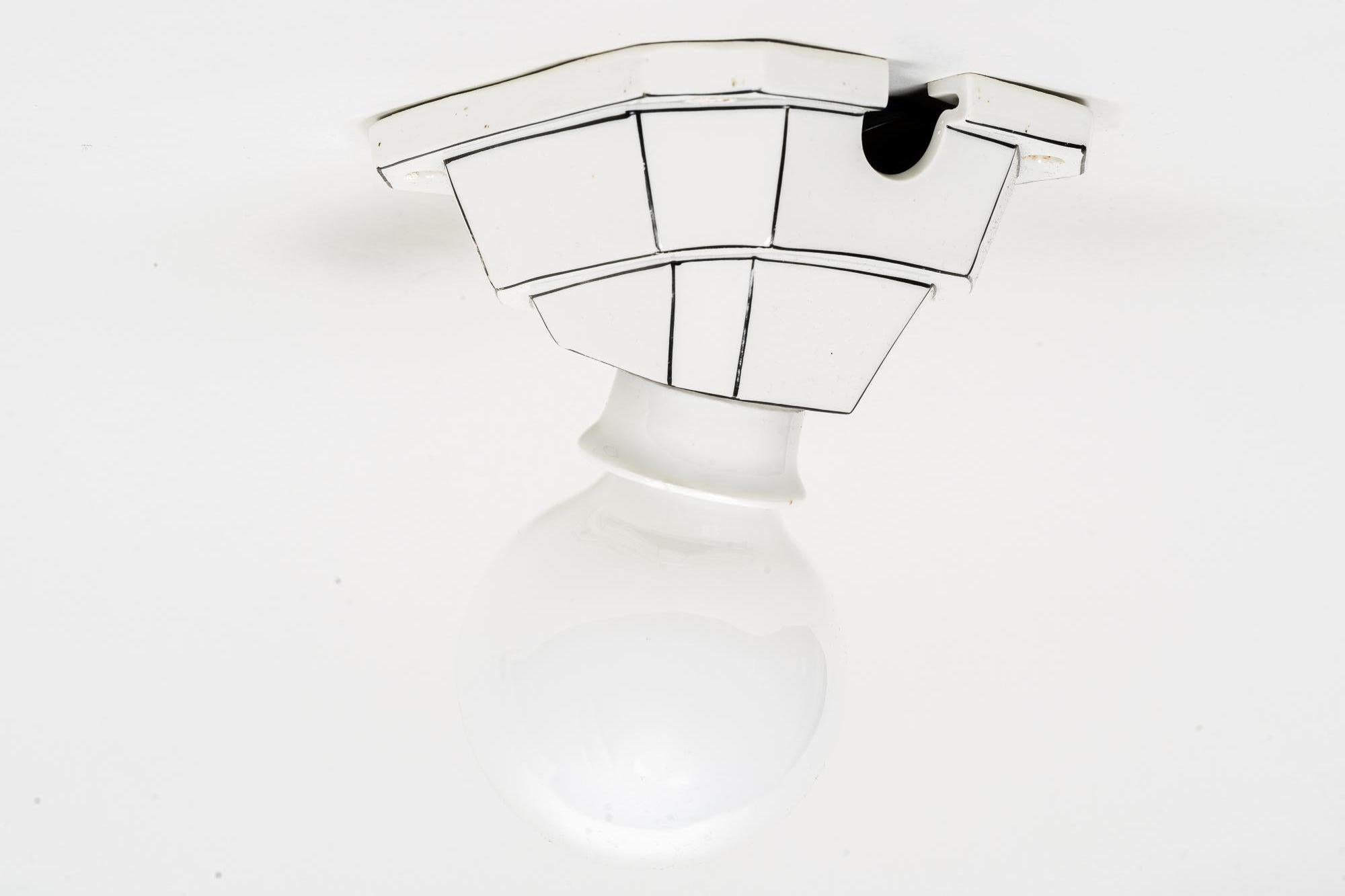 Art Deco Bauhaus Ceiling or Wall Lamp Around Germany, 1920s In Good Condition In Wien, AT
