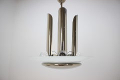 Art Deco Bauhaus Chrome Pendant, 1930s