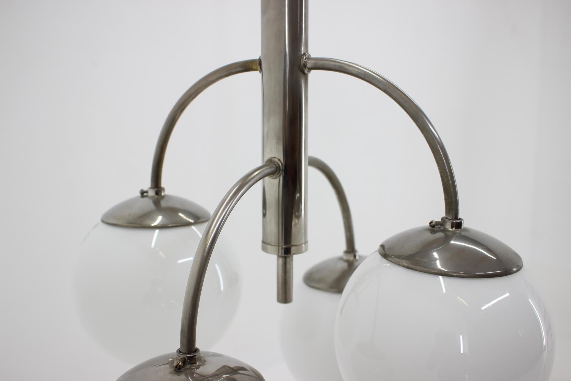 European Art Deco Bauhaus Chrome Pendant, 1930s For Sale