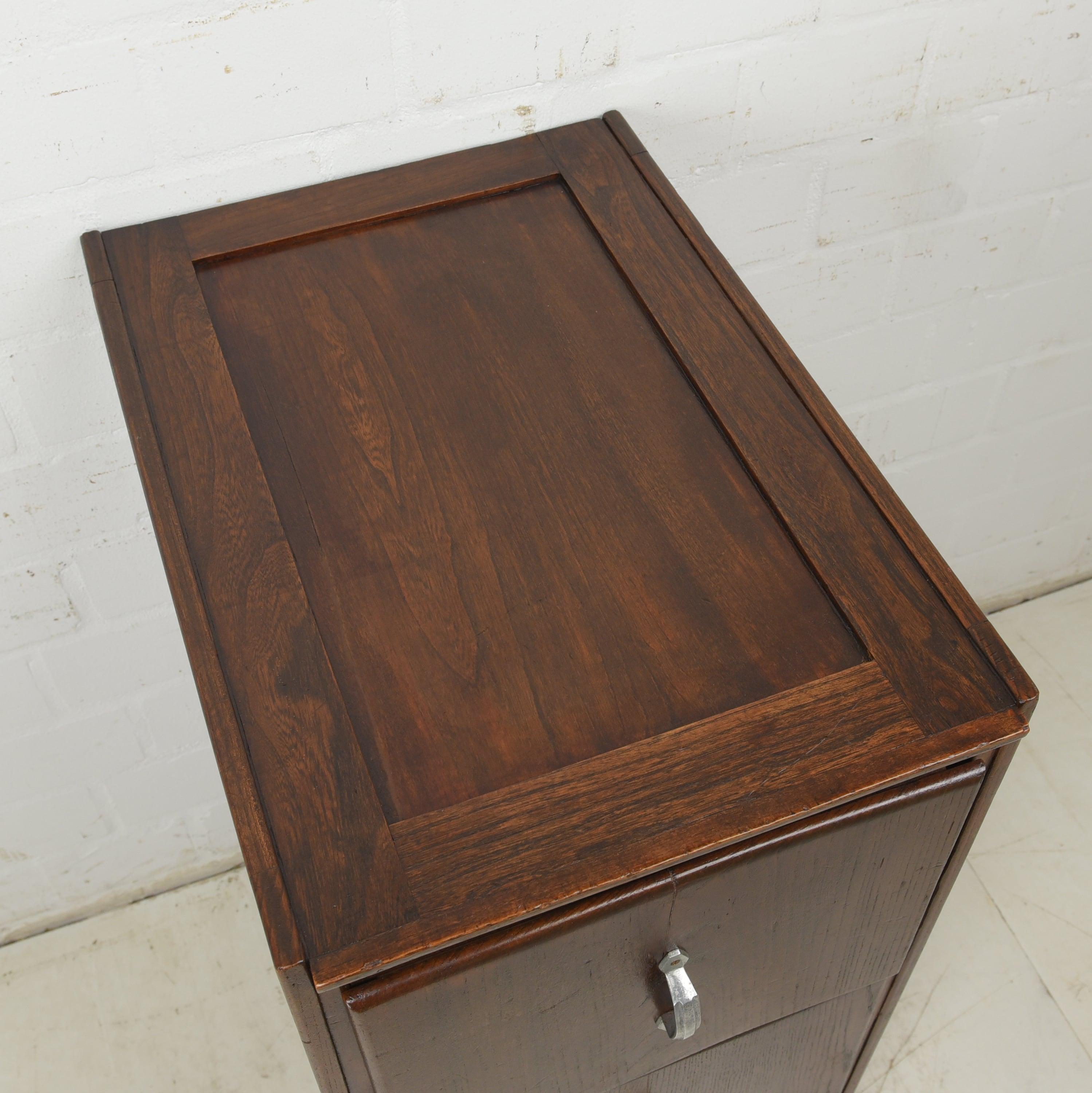 Art Deco Bauhaus Drawer Cabinet / Small File Cabinet, 1930 In Good Condition For Sale In Lüdinghausen, DE
