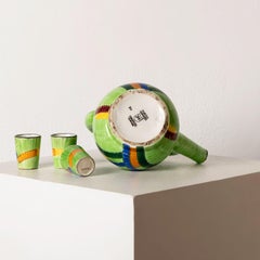 Juego de licor Art Decó Bauhaus de Eva Zeizel para Schramberg Majolica, años 30