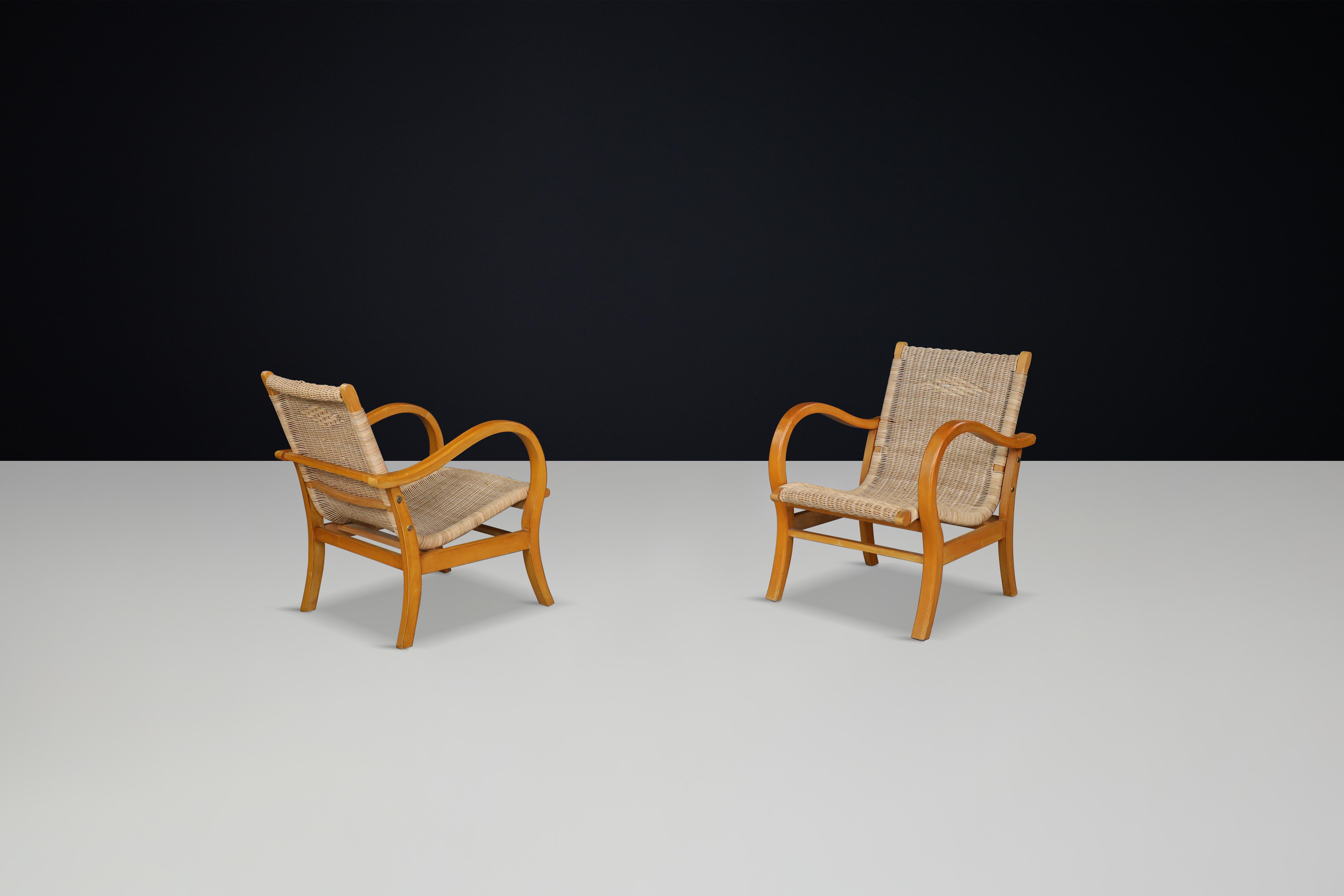 Art Deco Bauhaus Lounge Chairs by Erich Dieckmann, Germany, 1930 In Good Condition For Sale In Almelo, NL