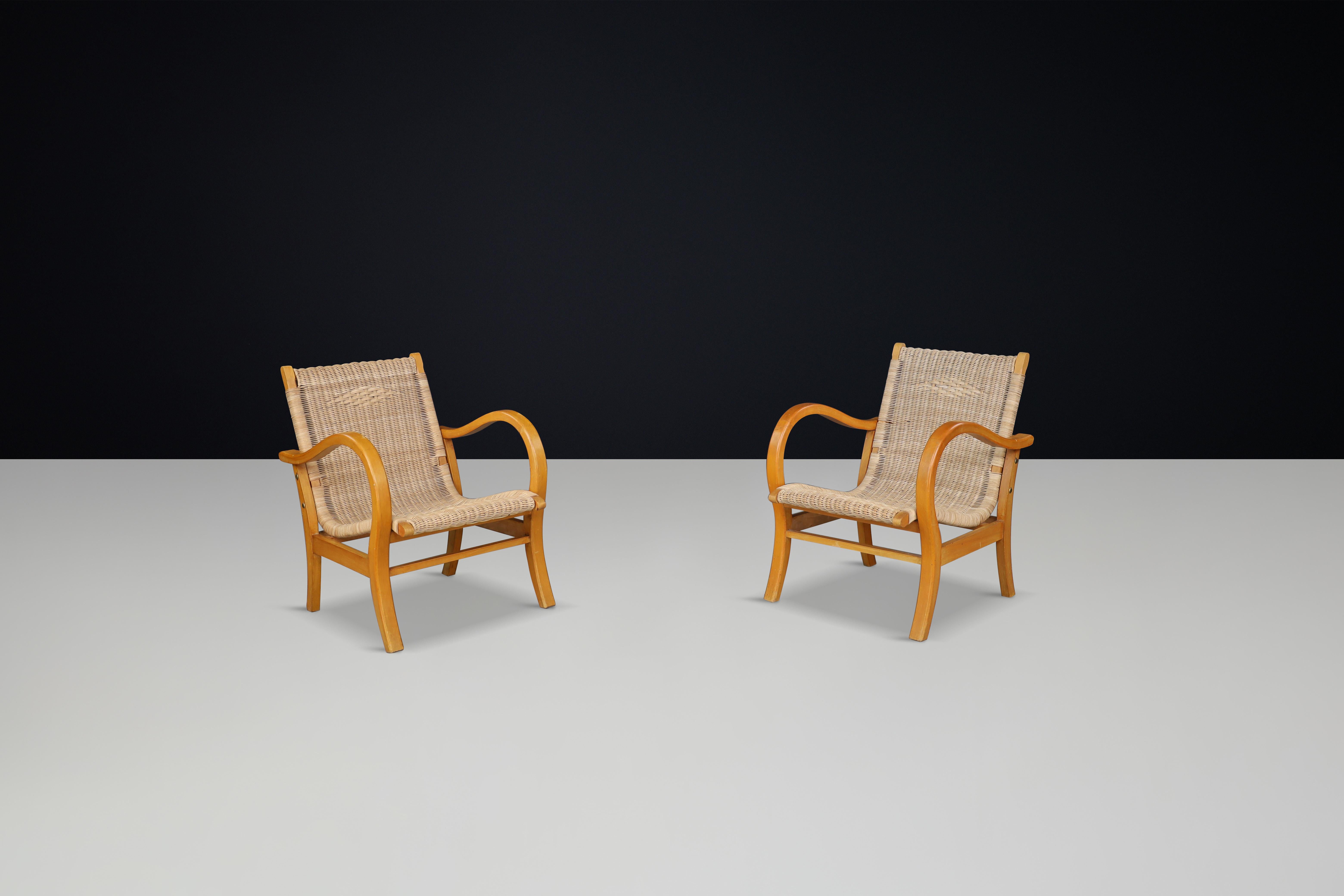 Art Deco Bauhaus Lounge Chairs by Erich Dieckmann, Germany, 1930 For Sale 1