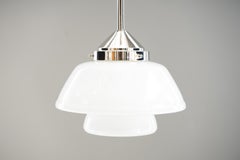 Art Deco Bauhaus Pendant Nickel-Plated Germany, circa 1920s
