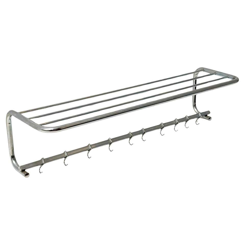 Tubular Design Rack Original Art Deco Bauhaus Coat Rack Chrome Modernist, 1930s For Sale at ...