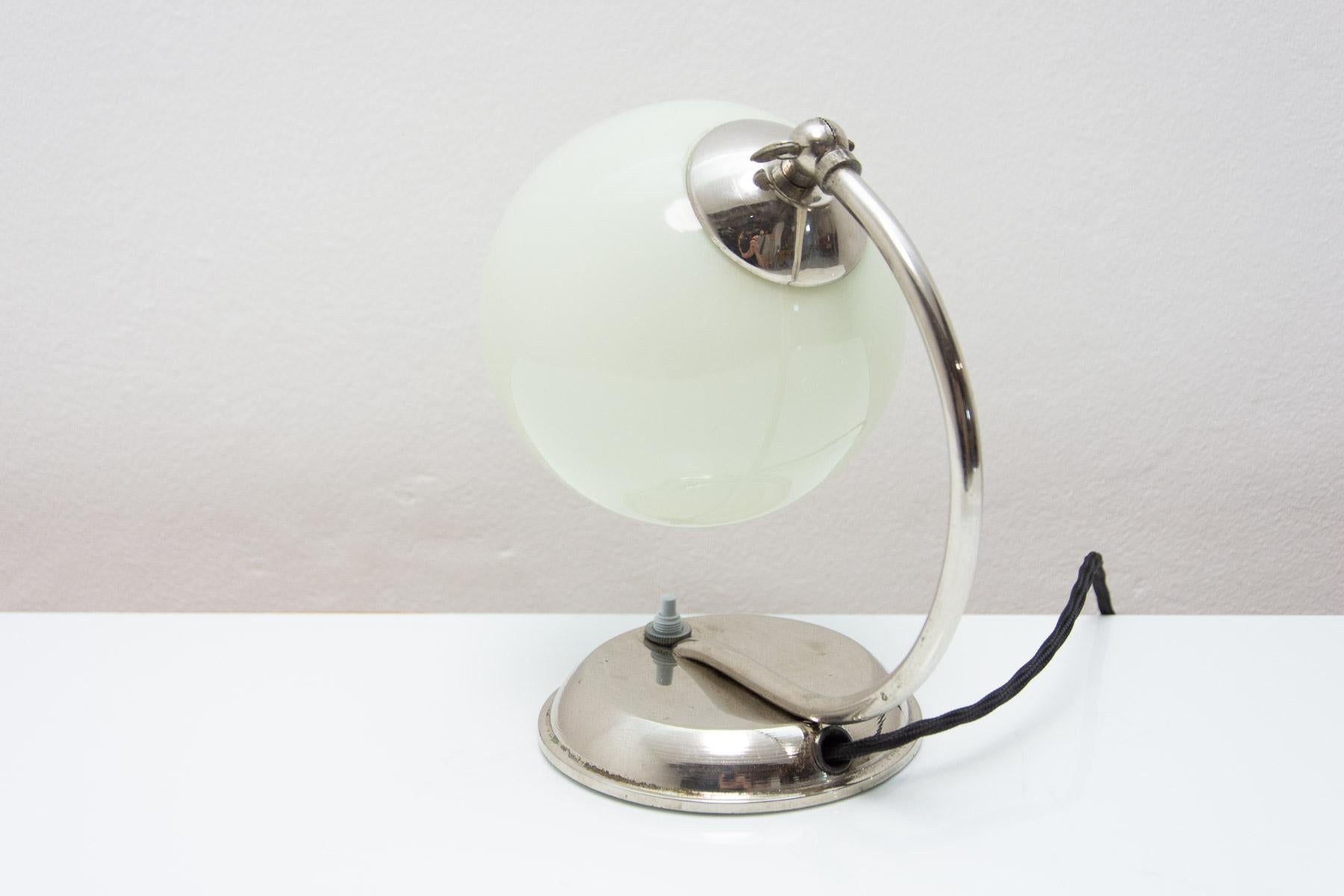 ART DECO, Bauhaus table lamp, 1930´s, Bohemia For Sale 7