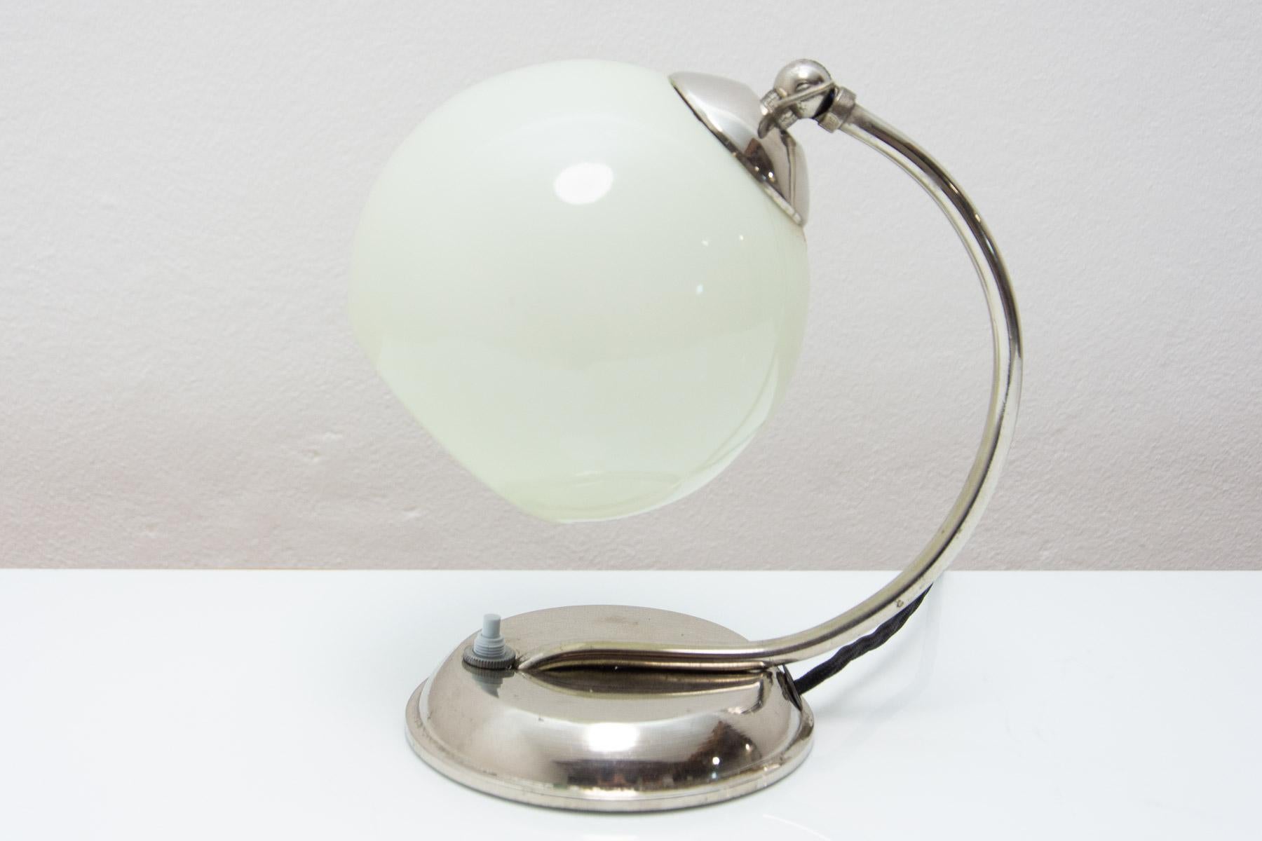 ART DECO, Bauhaus table lamp, 1930´s, Bohemia For Sale 8
