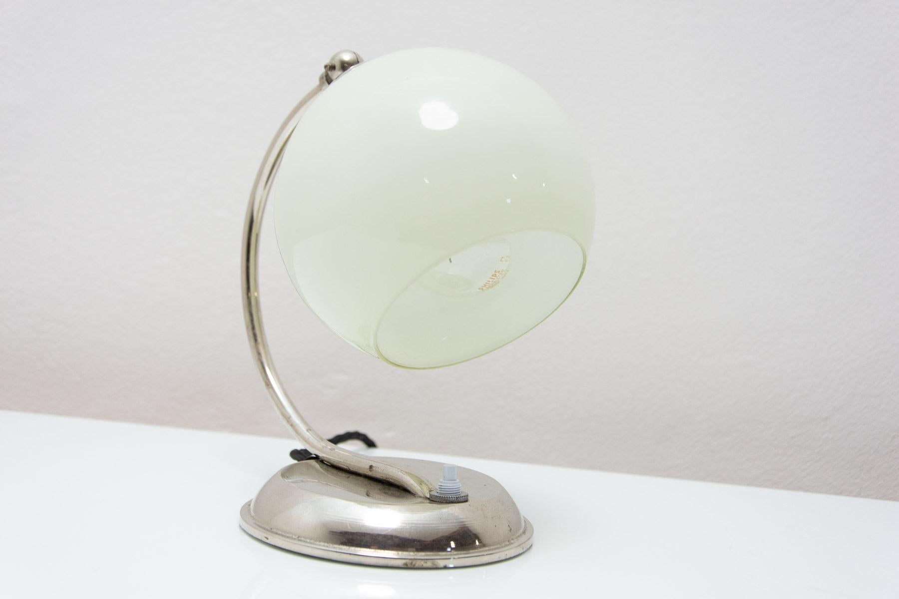 ART DECO, Bauhaus table lamp, 1930´s, Bohemia For Sale 9