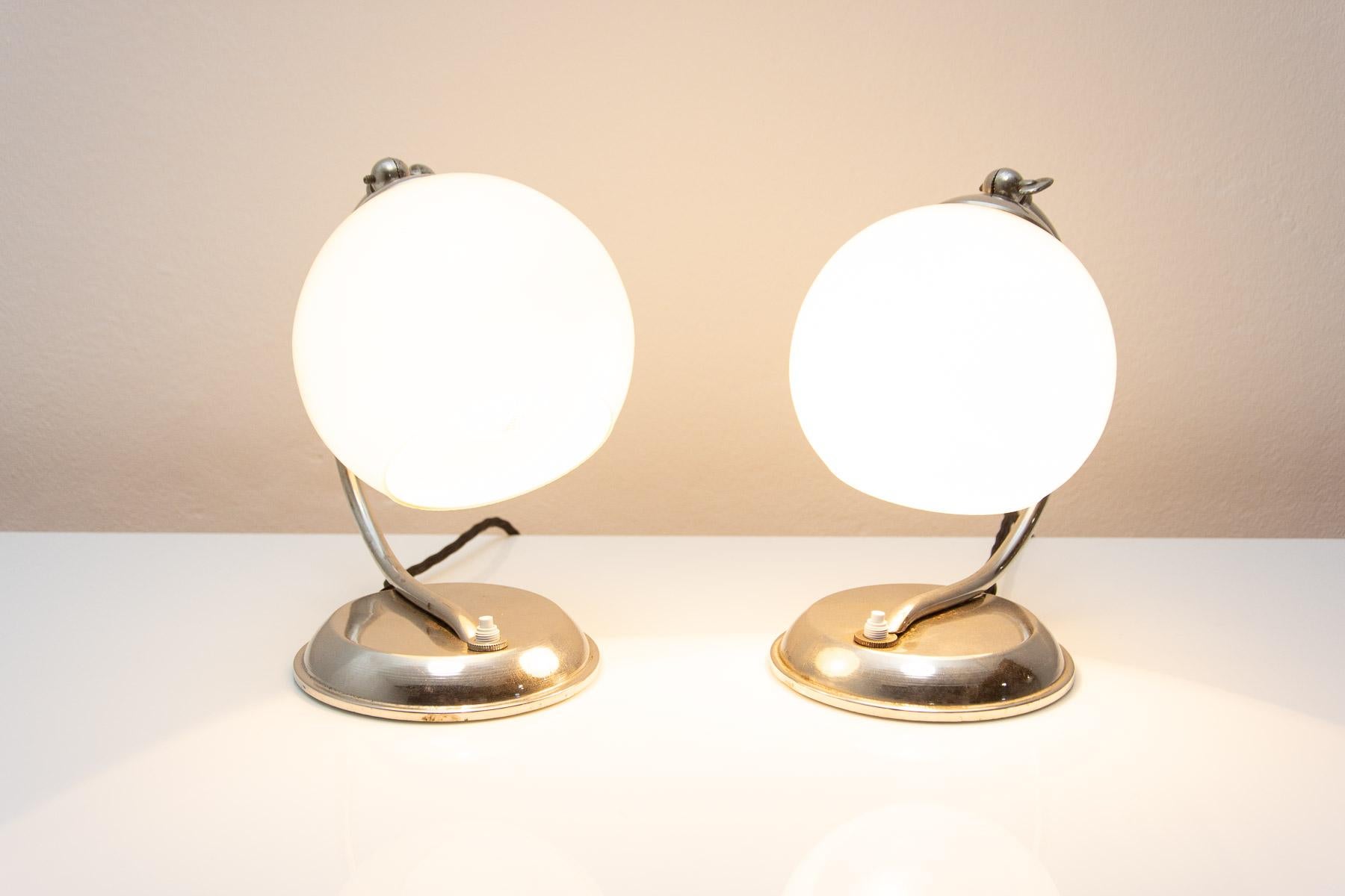 ART DECO, Bauhaus table lamp, 1930´s, Bohemia For Sale 11