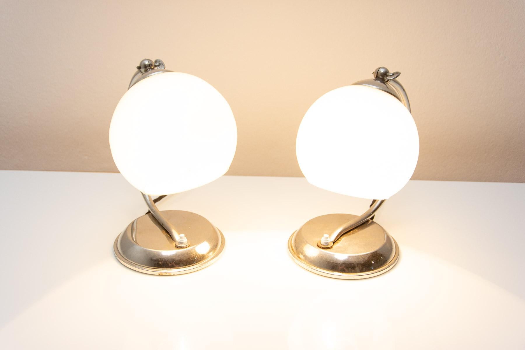ART DECO, Bauhaus table lamp, 1930´s, Bohemia For Sale 12