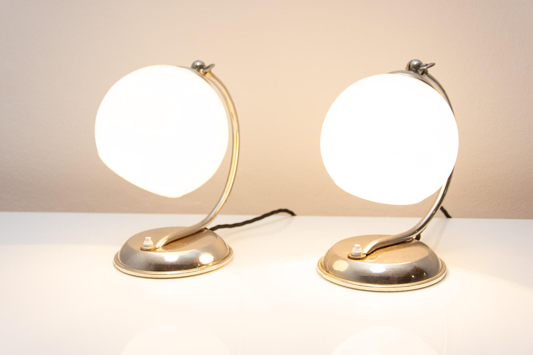 ART DECO, Bauhaus table lamp, 1930´s, Bohemia For Sale 13