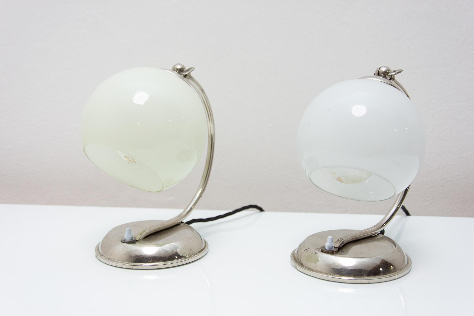 ART DECO, Bauhaus table lamp, 1930´s, Bohemia For Sale 14