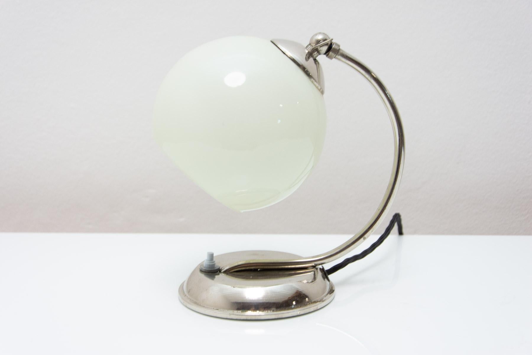 ART DECO, Bauhaus table lamp, 1930´s, Bohemia For Sale 2