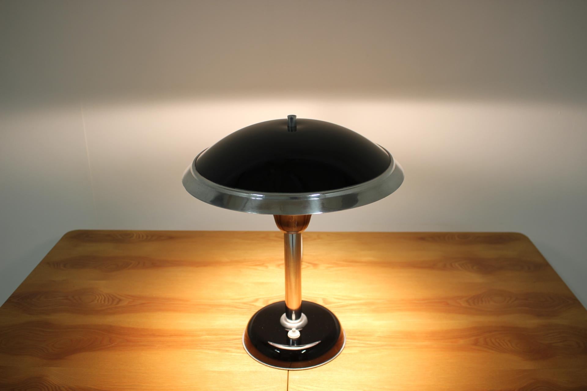 Art Deco Bauhaus Table Lamp Designed by Max Schumacher, 1930s 1