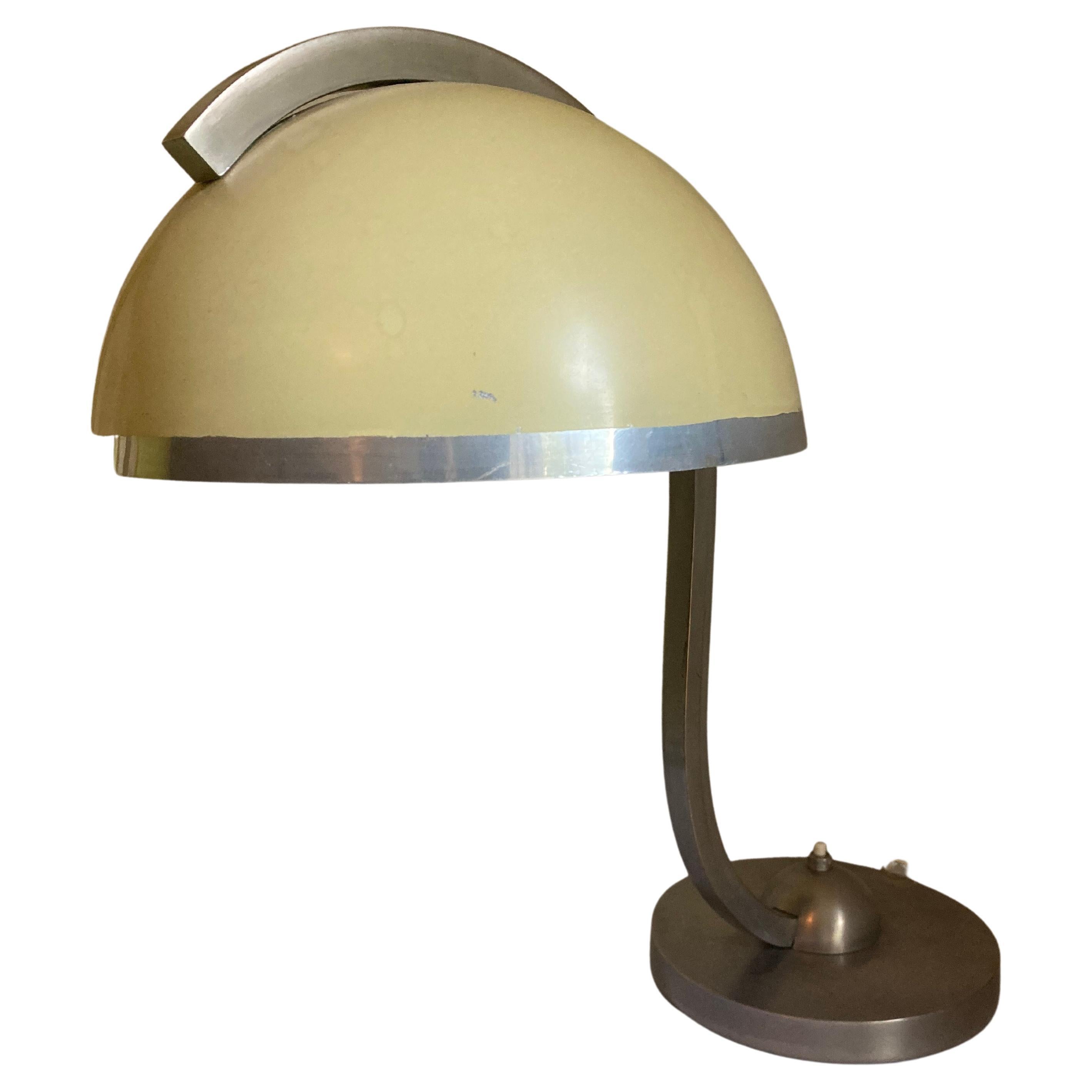 Lampe de bureau Art Déco, Bauhaus, design industriel, années 1930