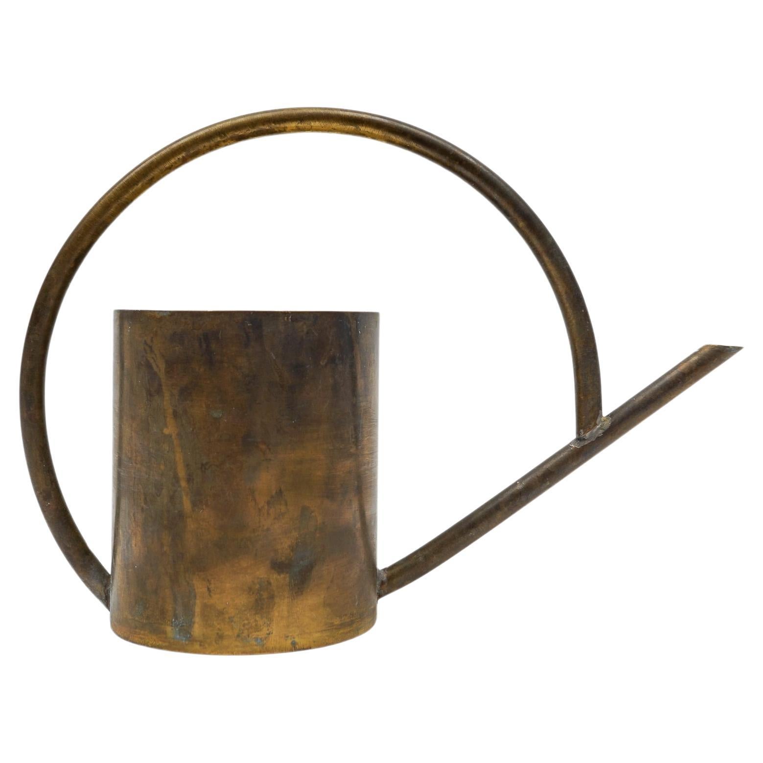 Art Deco Bauhaus  Watering Can in Massive Brass, 1930s / 1940s Germany For Sale