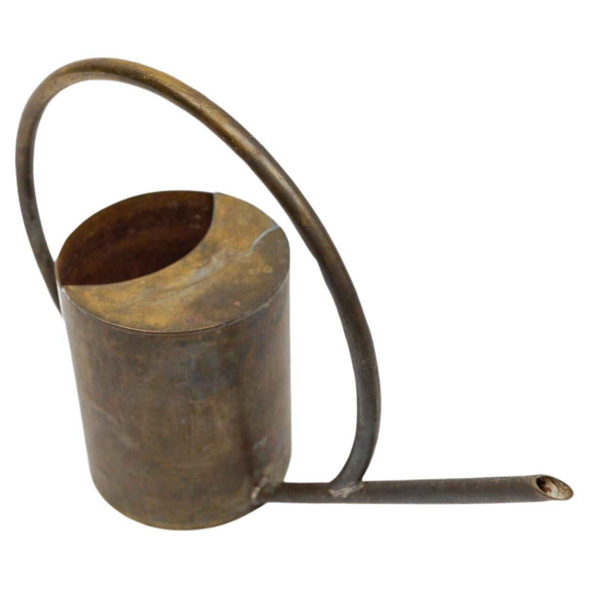 Art Deco Bauhaus  Watering Can in Massive Brass, 1930s / 1940s Germany