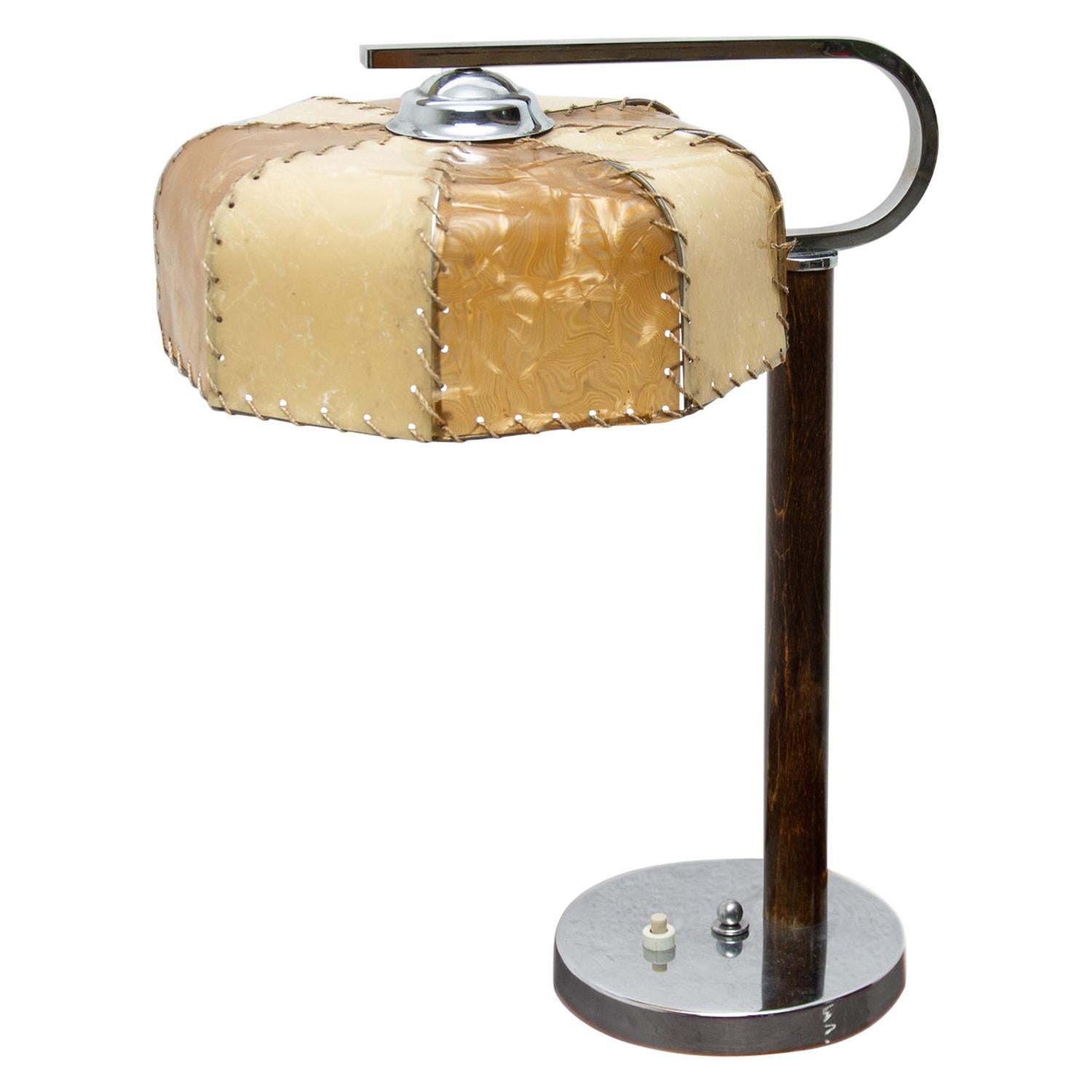 Art Deco Bauhause Table Lamp, 1930s, Bohemia